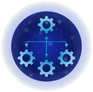 Parallel AI – interconnected gears representing multi-agent collaboration