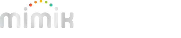 mimik and AMD  logos with taglines